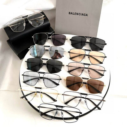 Geometric Metal Sunglasses